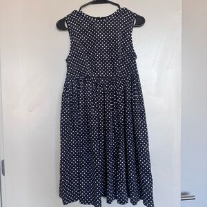 Michael Kors Collection Polka Dot Silk Dress in Black White Size  2